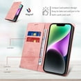 thumbnail image 6 of JiaheCover for iPhone 14 Pro, Wallet Case with Card Slot Holder,Flip Folio Leather Stand Magnetic Shockproof with RFID Blocking Full Body Protection Case Cover, pink, 6 of 8