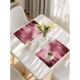thumbnail image 5 of Pink Mountain Placemats Set of 6, Misty Forest Nature Woodland Pine Tree Landscape Placemats for Dining Table, Place Mats for Kitchen Tabletop, Waterproof Wipeable Dining Table Mats Set, 5 of 9