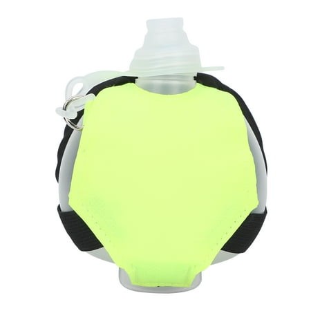 

Wearable Hands Free Water Bottle Wrist Water Bottle Silicone Small Size For Morning Jog For Take A Walk For Marathon Running For Cycling Green