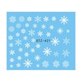 thumbnail image 4 of 1 Sheet Christmas 3D Nail Sticker Snowflakes Snowflakes nail Nail Tips Tatoos Party Manicure Transfer Sticker, 4 of 7