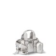 thumbnail image 4 of Madden NYC Women's Cargo Barrel Bag, Silver, 4 of 6