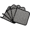 thumbnail image 2 of Potholders Trivets Kitchen Heat Resistant Cotton Coasters Hot Pads Pot Holders Set of 5 for Everyday Cooking and Baking by 8 x 8Inch (Red) Triangle Triangle, 2 of 7