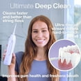 thumbnail image 3 of AquaSonic Icon Electric Water Flosser - 150ml Tank, Cordless Rechargeable, Waterproof, Portable Oral Irrigator - Purple, 3 of 7