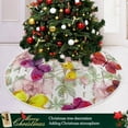 thumbnail image 6 of Vintage Butterfly Tree Skirt Autumn Christmas Tree Skirt for Holiday Party Home Decoration 36 Inch, 6 of 6