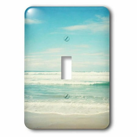 3dRose Gentle Ocean Waves beach theme art, Single Toggle