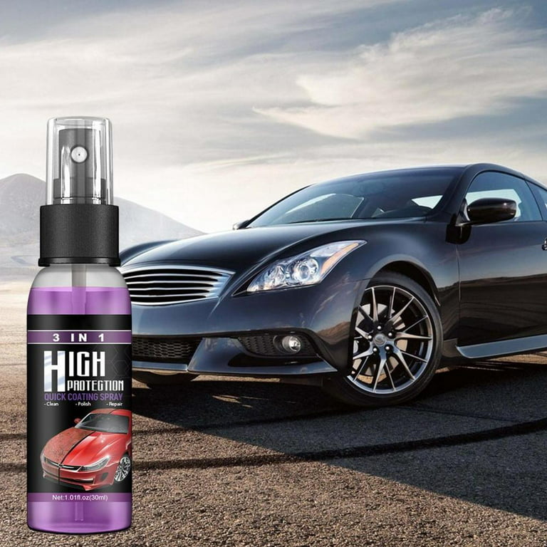 3 In 1 High Protection Quick Car Coat Ceramic Coating Spray Hydrophobic  100ml -cb