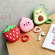 thumbnail image 3 of Funda de silicona para Airpods Pro compatible con Airpods Pro Case Funny Cute 3D Cartoon Cover [Serie de frutas y verduras] (Fresa sonriente) JAMW Sencillez, 3 of 5