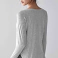 thumbnail image 6 of XPMWRP Long Sleeve Workout Tops for Women Hem Loose Crewneck Athletic Gym Shirts Soft Running Yoga Tee Tops White M, 6 of 9