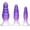 Purple, variant on Curve Toys Simply Sweet Silicone Butt Plug Set - Purple