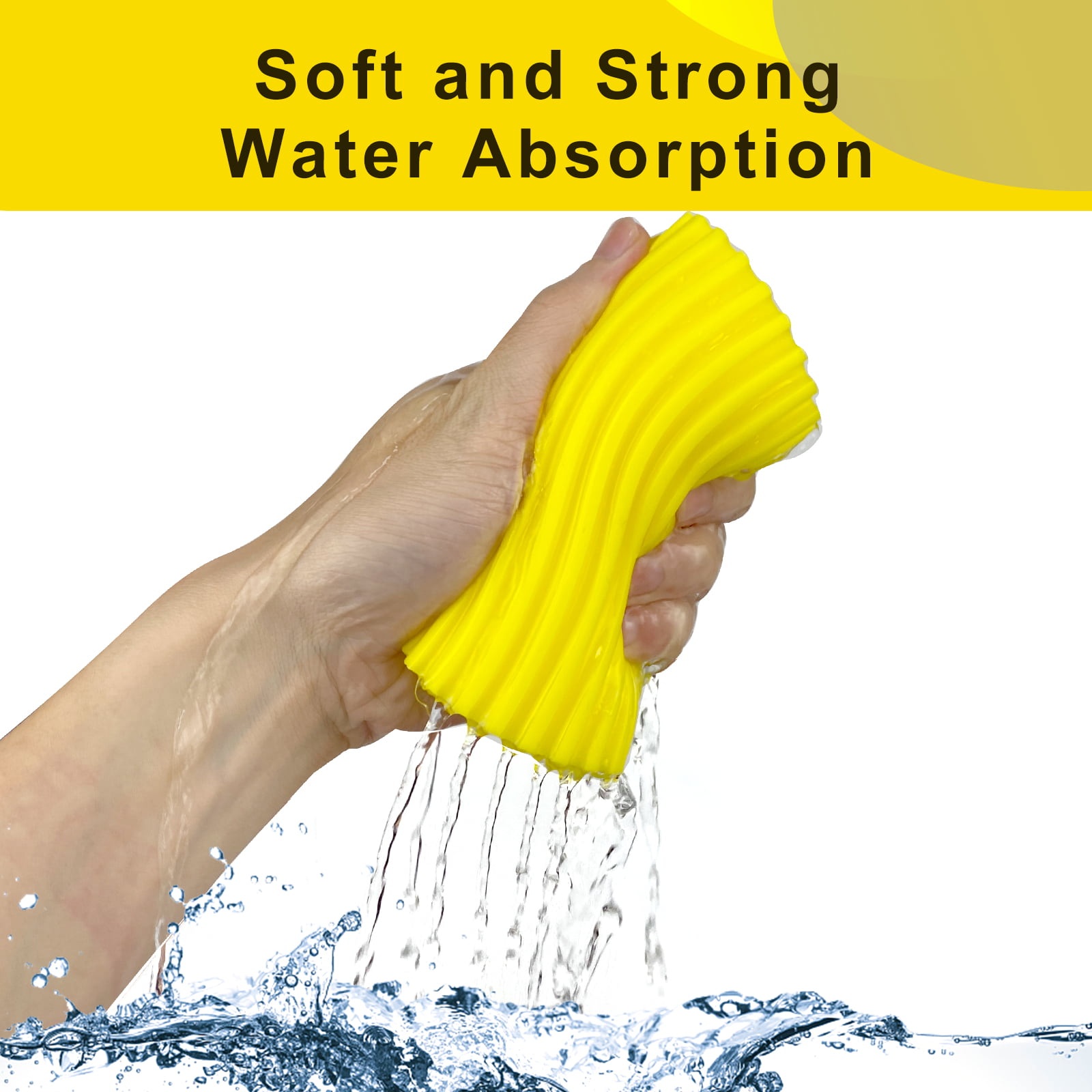 1pcs Damp Duster Reusable Dusting Sponge No Dust Flying&Spreading Strong  Water Absorption Multi-Functional For Kitchen Bathroom
