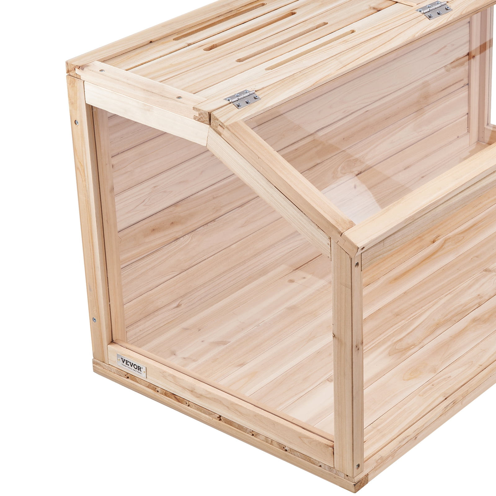 Favory Wooden Hamster Cage, Viewing 𝖧amster Habitat, Dwarf Hamster Cages with Openable Top, Ventilated Small Animal Cage, Pet Mouse Cage for Gerbils，Natural Wood40in x 20in x 20in