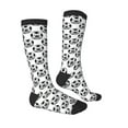 thumbnail image 4 of Lsque Happy Soccer Printed Crew Socks Men's Women's LightWeight Thin Casual Calf Socks ,Knee High Socks,Cotton Socks, 4 of 9