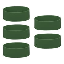 5Pcs Silicone Rubber Bands Non-slip 4.33 Inch for Art, Army Green