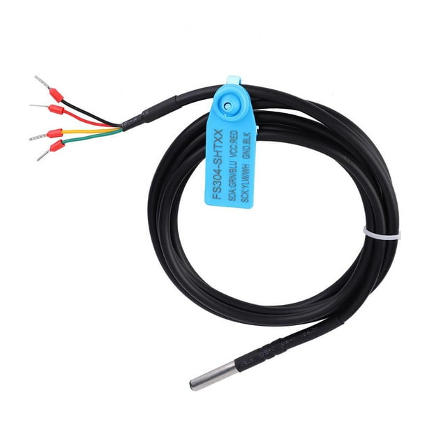 Sensor De Temperatura De Humedad Del Suelo De Acero Inoxidable Con Cable De 150 Cm / 59,1 Pulgadas Sensor De Prueba De Planta A Prueba De Agua Ip67 Sensor De Humedad Subterráneo Para Plantación De Sweethay TO004441-00