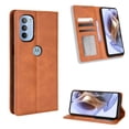 thumbnail image 2 of Compatible with Motorola Moto G31/ G41 Case Magnetic Closure Vintage Pattern PU Leather Wallet Cover with Card Slots-Brown, 2 of 5