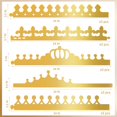 thumbnail image 4 of Juego de coronas de papel MGZTTHW Gold para niños con pegatinas, 15 unidades, 4 of 7