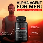 Agent Alpha for Men Capsules, 5 Pack, 300 Capsules