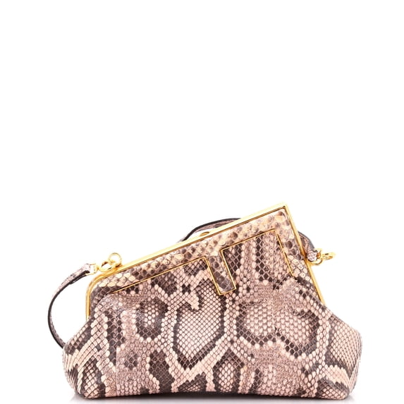 Pre-Owned First Bag Python Small By Rebag