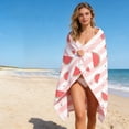 thumbnail image 5 of Cififendec Tropical Watrmelon Beach Towel, Vibrant Oversized Travel Foldable Skin-Friendly Quick Dry Absorbent and Sandproof Beach Towel, Summer Essentials, 5 of 5
