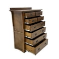 thumbnail image 2 of Crafters and Weavers Mission Quarter Sawn Oak 8 Drawer Dresser - Walnut, 2 of 3