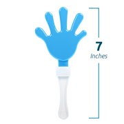 Windy City Novelties 12-Pack 7-Inch Mini Hand Clappers - Bulk Noisemakers for Parties, Celebrations, and Events - Blue
