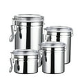 thumbnail image 5 of Matoen Coffee Canister, Stainless Steel Airtight Coffee Container, Ground Coffee Bean Storage, Vacuum Sealed Espresso Airtight Container, Coffee Jar, Sugar Container, 5 of 6