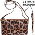 thumbnail image 6 of Humble Chic Crossbody Wristlets for Women - Leopard Vegan Leather Wristlet Clutch Purse, 6 of 10