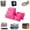 Hot Pink, variant on 6-Piece Travel Packing Cubes Set, Waterproof Suitcase Organizer Bags for Clothes & Toiletries,Navy