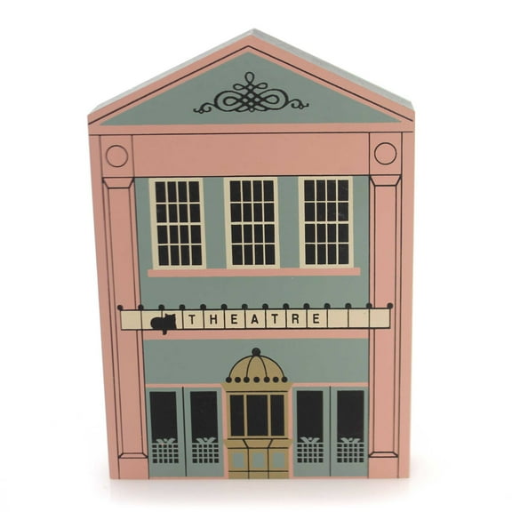 Cat's Meow Village 5.50In Garden Theatre, Wood, Retired 1987 Main Street Series 1873
