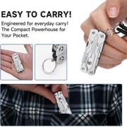 NexTool 8 in 1 Mini Multitool, Bladeless Small Multi Tool, Mini Sailor Scissors S0