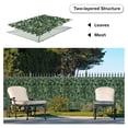 thumbnail image 6 of 4'x14' 1 PC Artificial Laurel Leaf Cover Faux Leaves Hedge Fence Screen Greenery Wall Decoration for Outdoor Balcony Backyard Garden Patio (Dark Green), 6 of 7