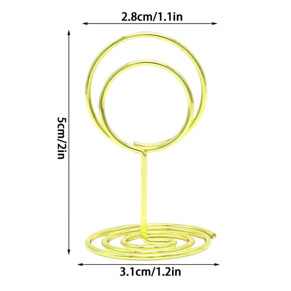 Business Card Paper Seat Number Clip,Wedding Note Clip,Note Paper Card Clip,Desktop Menu Clip,Metal Photo Clip Desktop Message Clip Memo Clip Photo Clip Vertical C