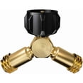 thumbnail image 1 of Propane Tank Y Splitter, Propane Adapter, 2 Way Valve for 20 lb LPG Gas Cylinder Connecting 2, 1 of 4