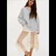 thumbnail image 5 of Sudadera de Gran Tamaño para Mujer, Estilo Informal, Cuello Redondo, Larga, Cómoda. Gris L, 5 of 10