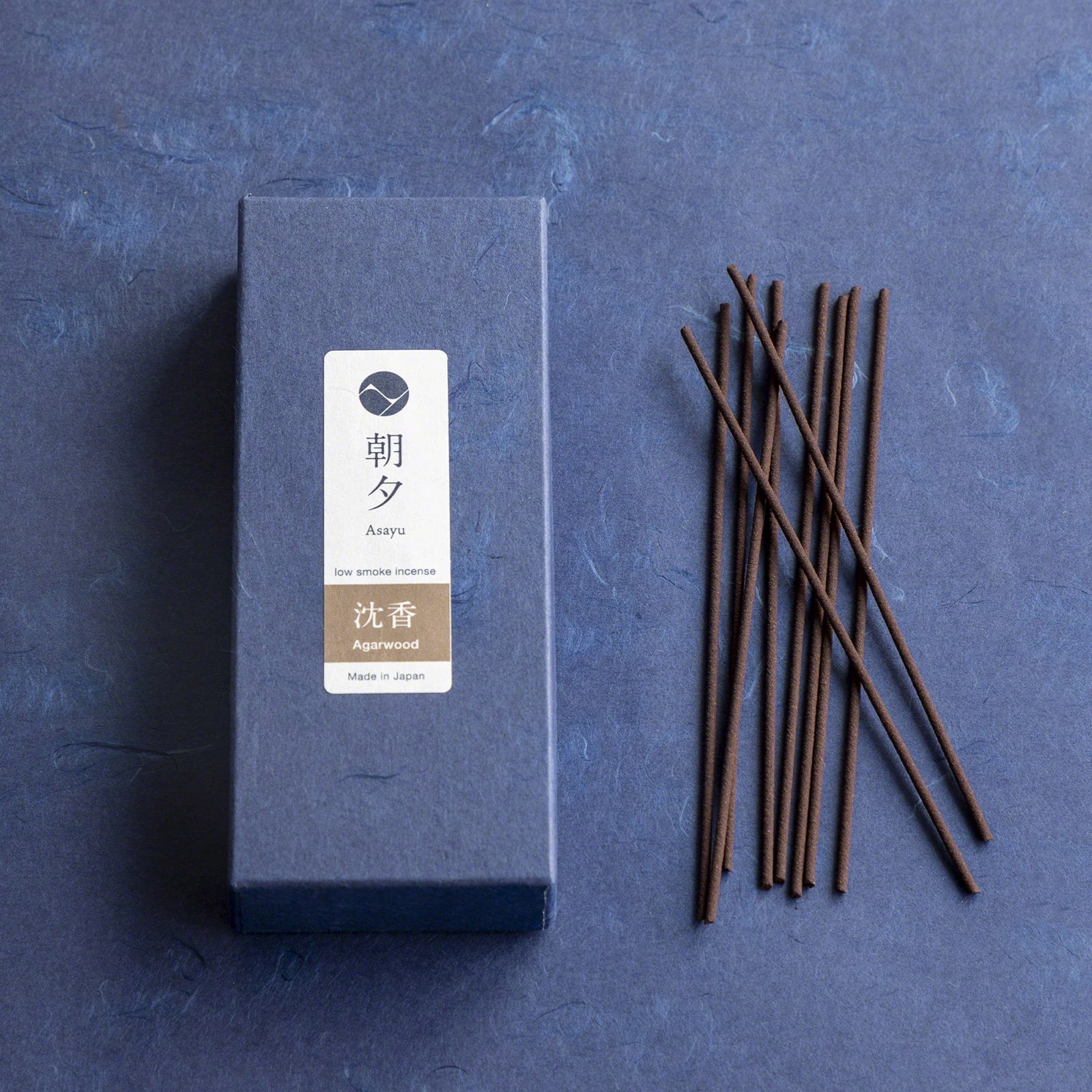 Asayu Japan Low Smoke Incense Sticks Agarwood Scent Made in Japan Quality 1.41oz