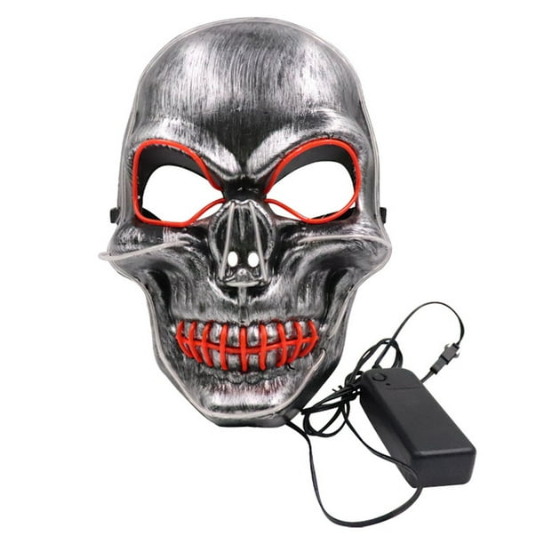 Disfraz de cosplay integral luminoso con forma de esqueleto para fiesta, diseño de esqueleto