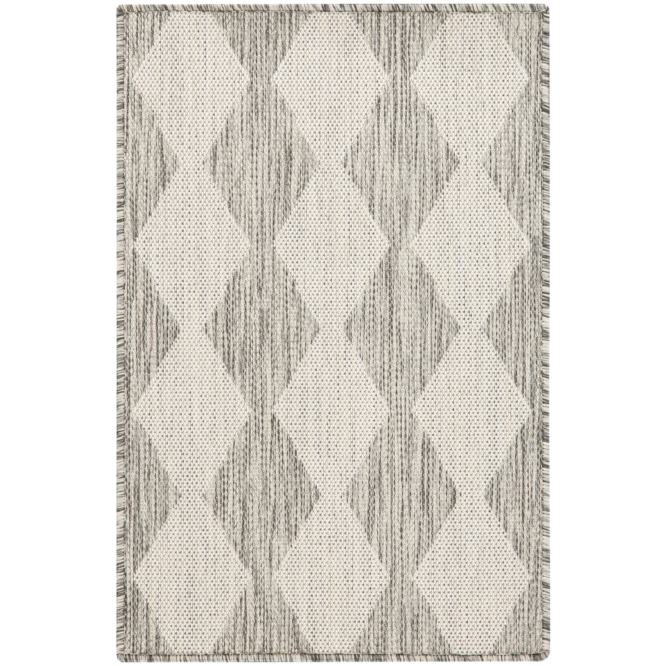 Nourison Positano 2' x 3' Light Grey Modern Rug