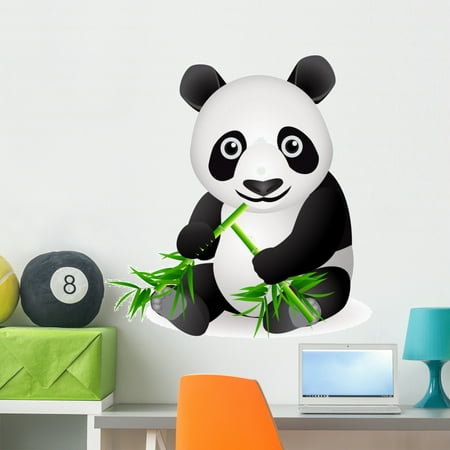 Panda Bear Wall Decal Mural By Wallmonkeys L And Stick Graphic 36 In H X 32 W Wm206116 Panda Bear Wall Decal Mural By Wallmonkeys L And Stick Graphic 36 In H X 32 W Wm206116
