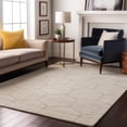 thumbnail image 5 of HomeRoots 677884 9 x 12 ft. Ivory & Brown Geometric Washable Machine Made Rectangle Area Rug with UV Protection, 5 of 9