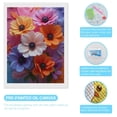 thumbnail image 3 of Diamond Art Kits for Adults, Colorful Floral Arrangement Blooms 5D Diamond Painting Kits for Adults Beginners, DIY Full Drill Diamond Painting, Gem Art and Crafts 12x16, 3 of 7