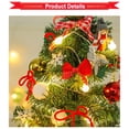thumbnail image 6 of 19.6" Mini Christmas Tree Set, Tabletop Artificial Christmas Tree, LED String Lights, Christmas Tree Ornaments for Christmas Table Top Desk Decor Home Indoor Decoration, 6 of 8
