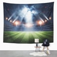 thumbnail image 2 of UFAEZU Green Soccer Stadium 3D Rendering Football Night Wall Art Hanging Tapestry Home Decor for Living Room Bedroom Dorm 51x60 inch, 2 of 2