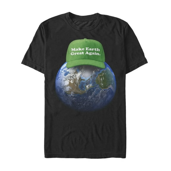 Men's Lost Gods Make Earth Great Again Hat Graphic Tee Black Large