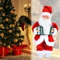 thumbnail image 4 of Juguete de Papá Noel que hace twerking, Papá Noel que se mueve, adorno eléctrico de ambiente festivo Acordeón, 4 of 9