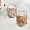 thumbnail image 2 of Yayeee 2 Pack Qtip Holder Bathroom Cotton Swab Canister with Lid Clear Dispenser Set, Lace and Floral, 2 of 6