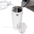 thumbnail image 1 of 2-in-1 Hot & Cold Vacuum Insulated Tumblers, 30oz Stainless Steel Dual Chamber, Leak-Proof, BPA-Free, Fits Cup Holder, Travel Coffee Mug, Split Cup, 2 Drink, 2 Sides, Coffee & Water (Harper White), 1 of 16
