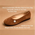 thumbnail image 3 of CHICVOMEY Flats for Women Comfortable Dressy Round Toe with Anti-Slip Sole Convenient Slip on Shoes for Casual Formal Workplace, 3 of 8
