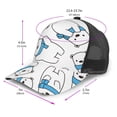 thumbnail image 2 of Lsque Scarf Bear Printed Trucker Hat - Baseball Cap for Men Women - Breathable Mesh Side, Adjustable Fit - for Casual Wear, 2 of 7
