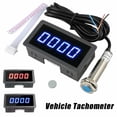 thumbnail image 2 of Trayknick Car Tachometer LCD High Accuracy Lightweight 4 Digital RPM Speed Meter for Automobiles, 2 of 13