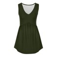 thumbnail image 5 of Women's Flowy Pleated Ruffle Sleeveless V Neck Tank Top Casual Summer Tunic Blouse Comfortable Shirt, 5 of 5